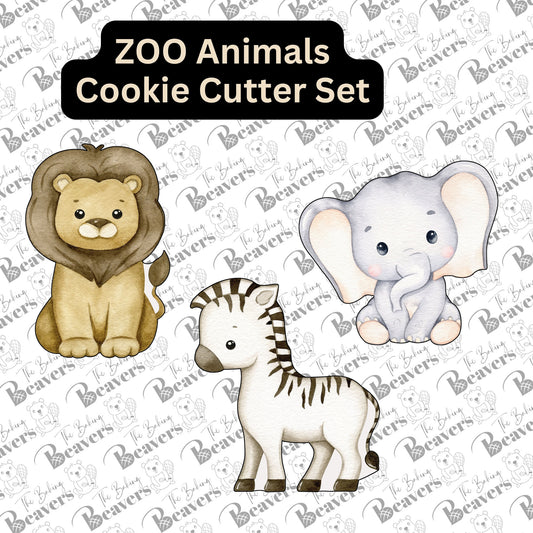 Zoo Animals - Set of 3 - Cookie Cutters