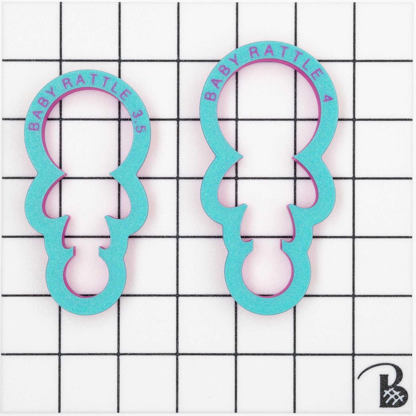 Baby Rattle with Bow Cookie Cutter