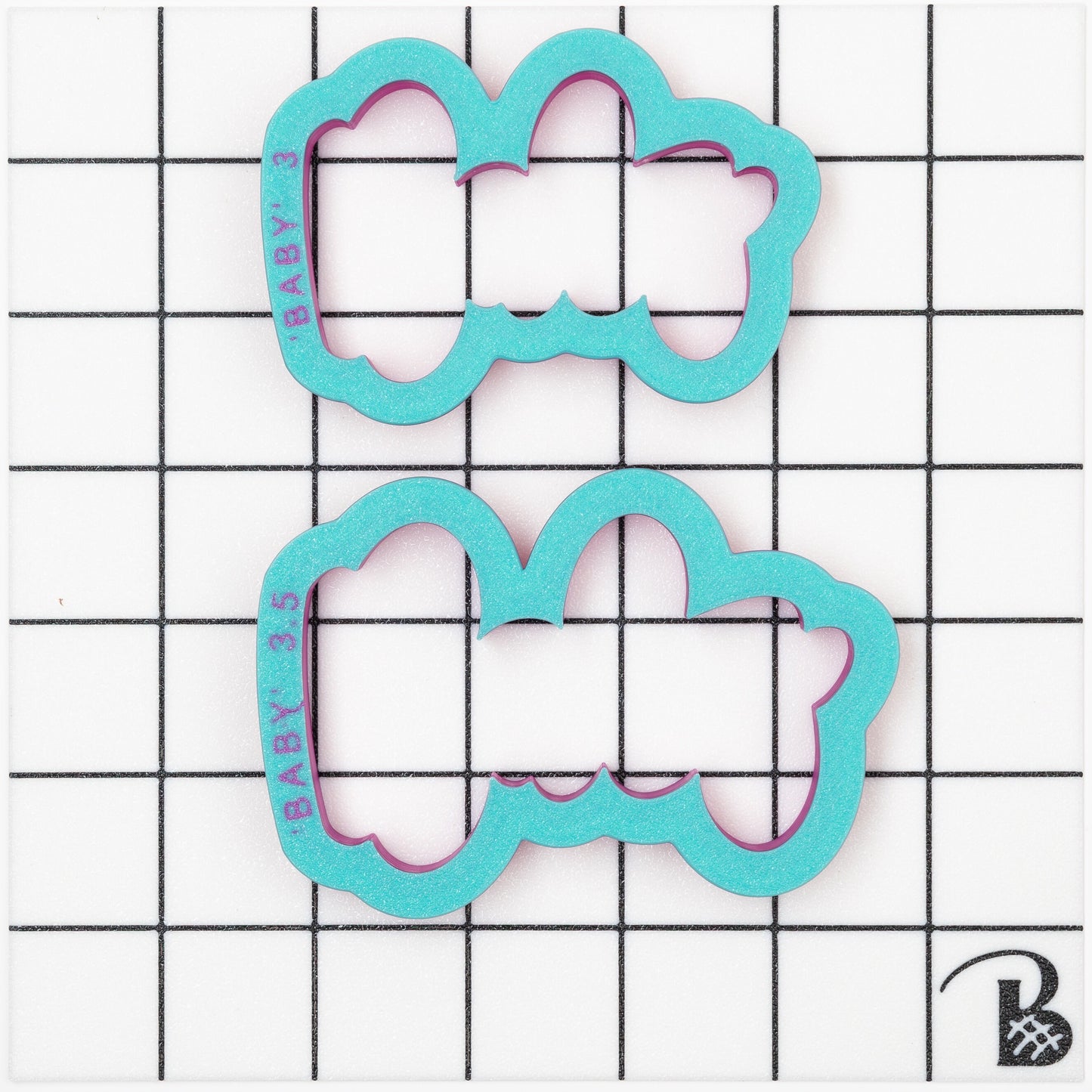 Baby Text Cookie Cutter (Optional Stencil)