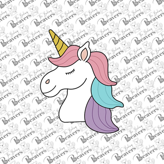 Unicorn Head (side view) Cookie Cutter