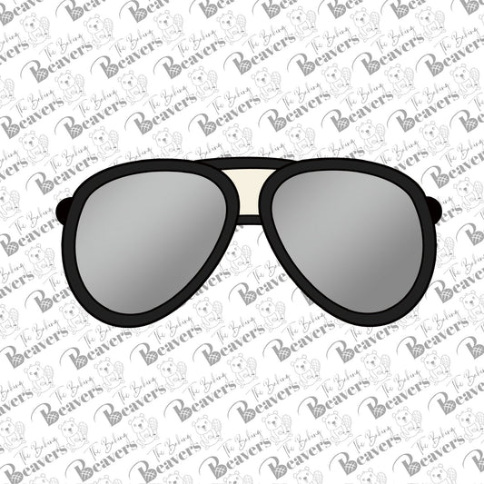 Aviator Sunglasses Cookie Cutter (recommend sizing up)