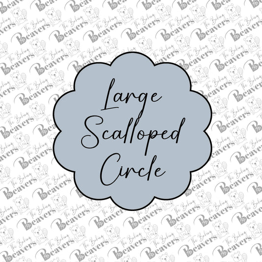 Scalloped Edge Circle Plaque Cookie Cutter