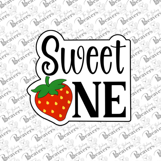 'Sweet One' with Strawberry Cookie Cutter
