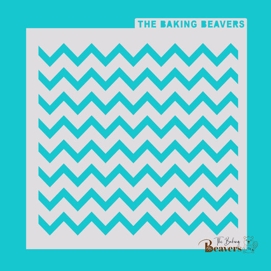 Chevron Pattern Stencil (3 size options)