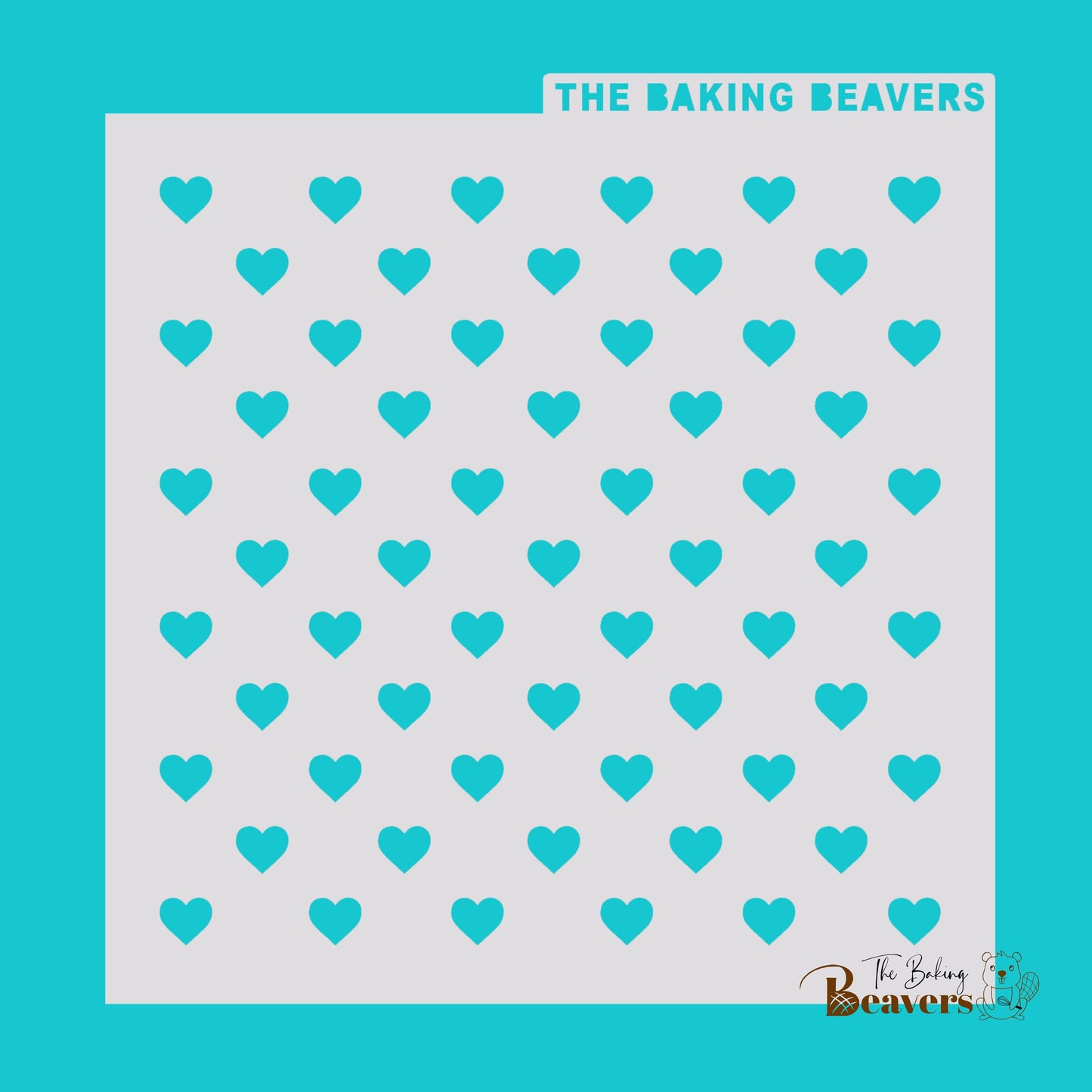 Hearts (Style B) Stencil