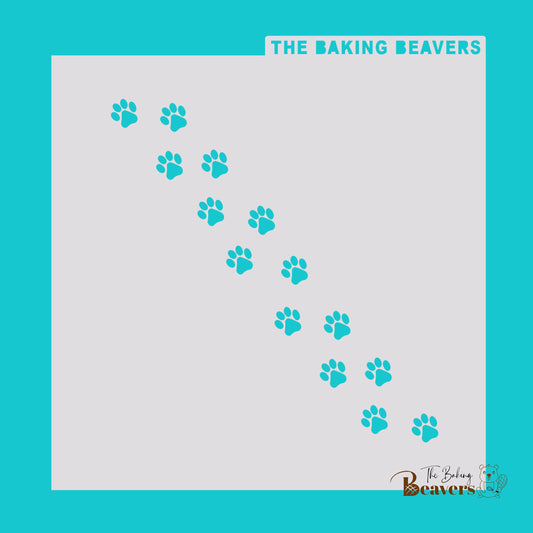 Animal Tracks/Paw prints Stencil