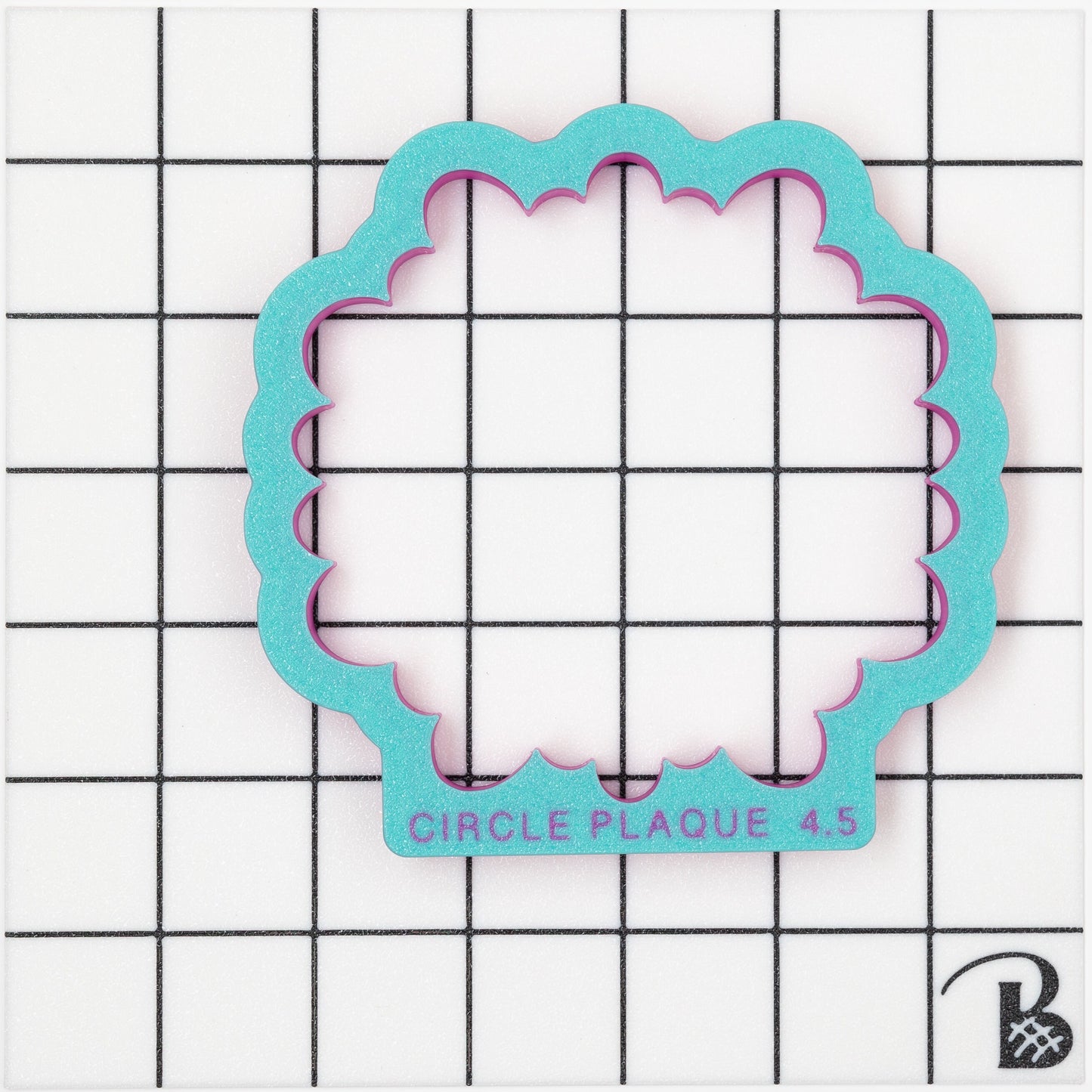 Monogram Circle Plaque Cookie Cutter