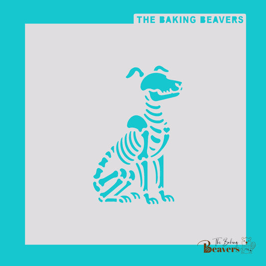 Dog Skeleton Stencil (Option to add cutter)
