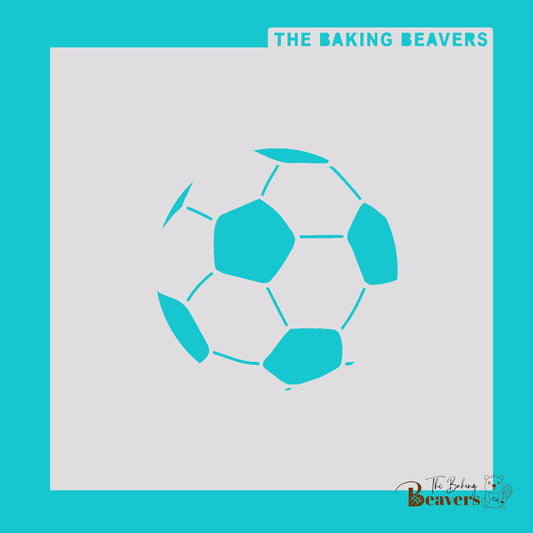 Soccer Ball Lines Stencil