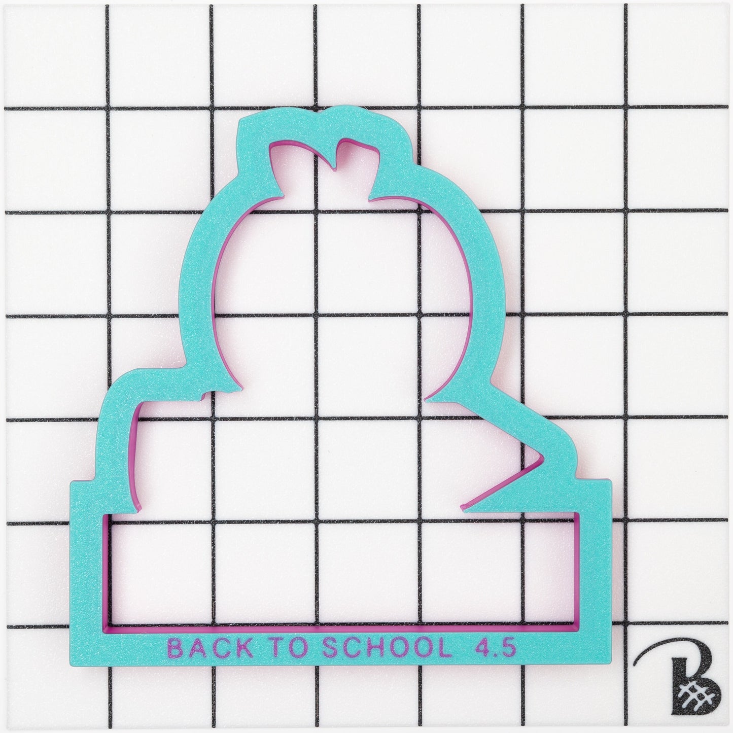 Back to School Plaque Cookie Cutter | Apple Pencil and Book Cookie Cutter