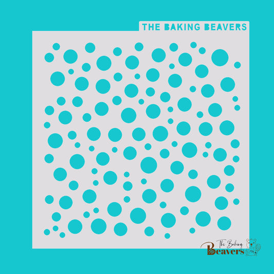 Polka Dots (Mixed) Pattern Stencil