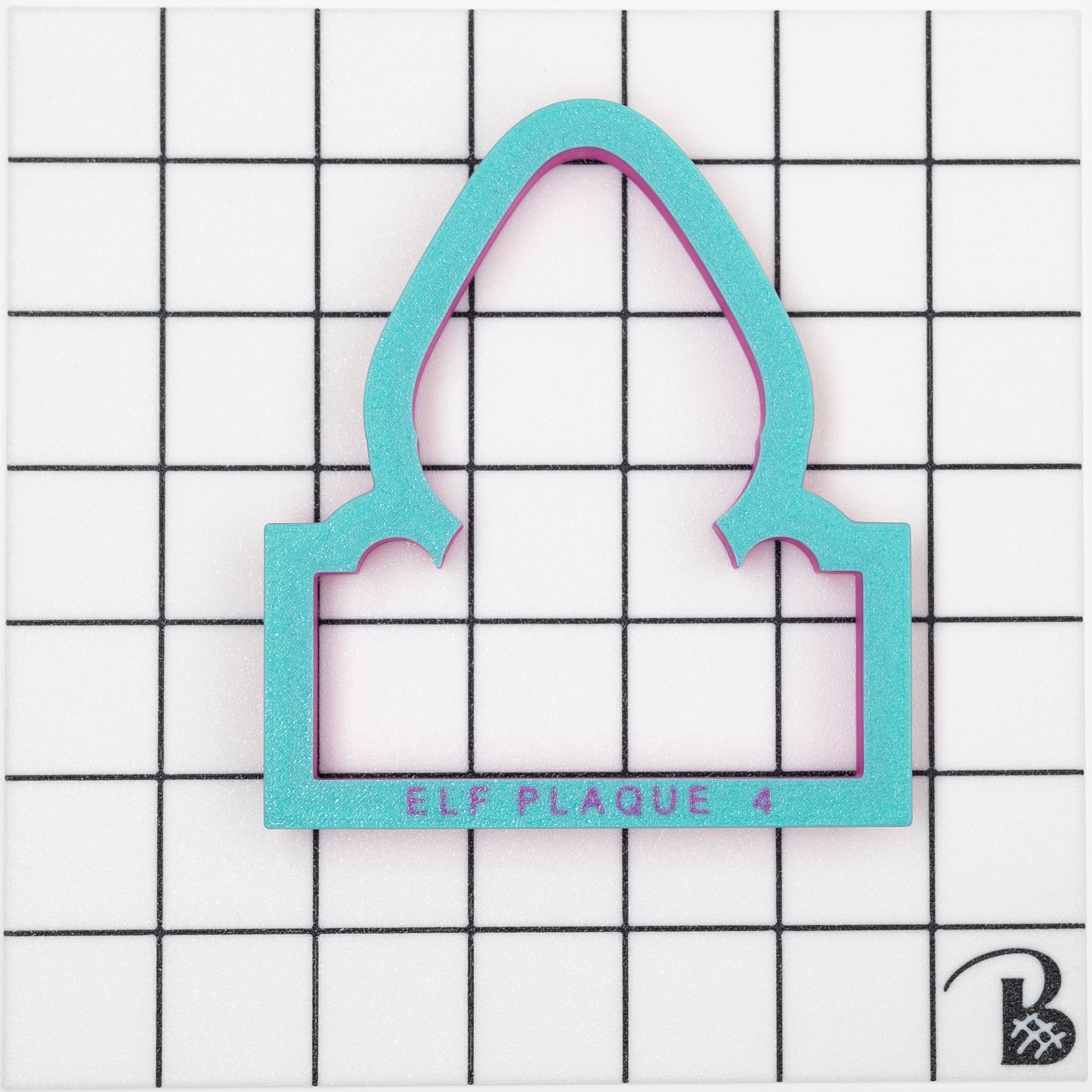 Elf Personalization Plaque Cookie Cutter