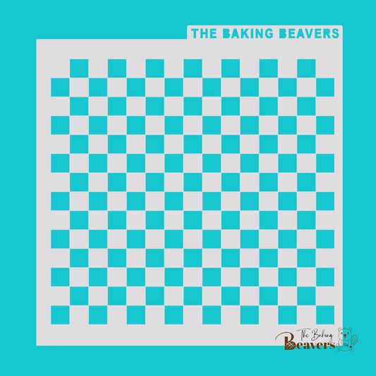 Checkerboard Pattern Stencil (2 size options)