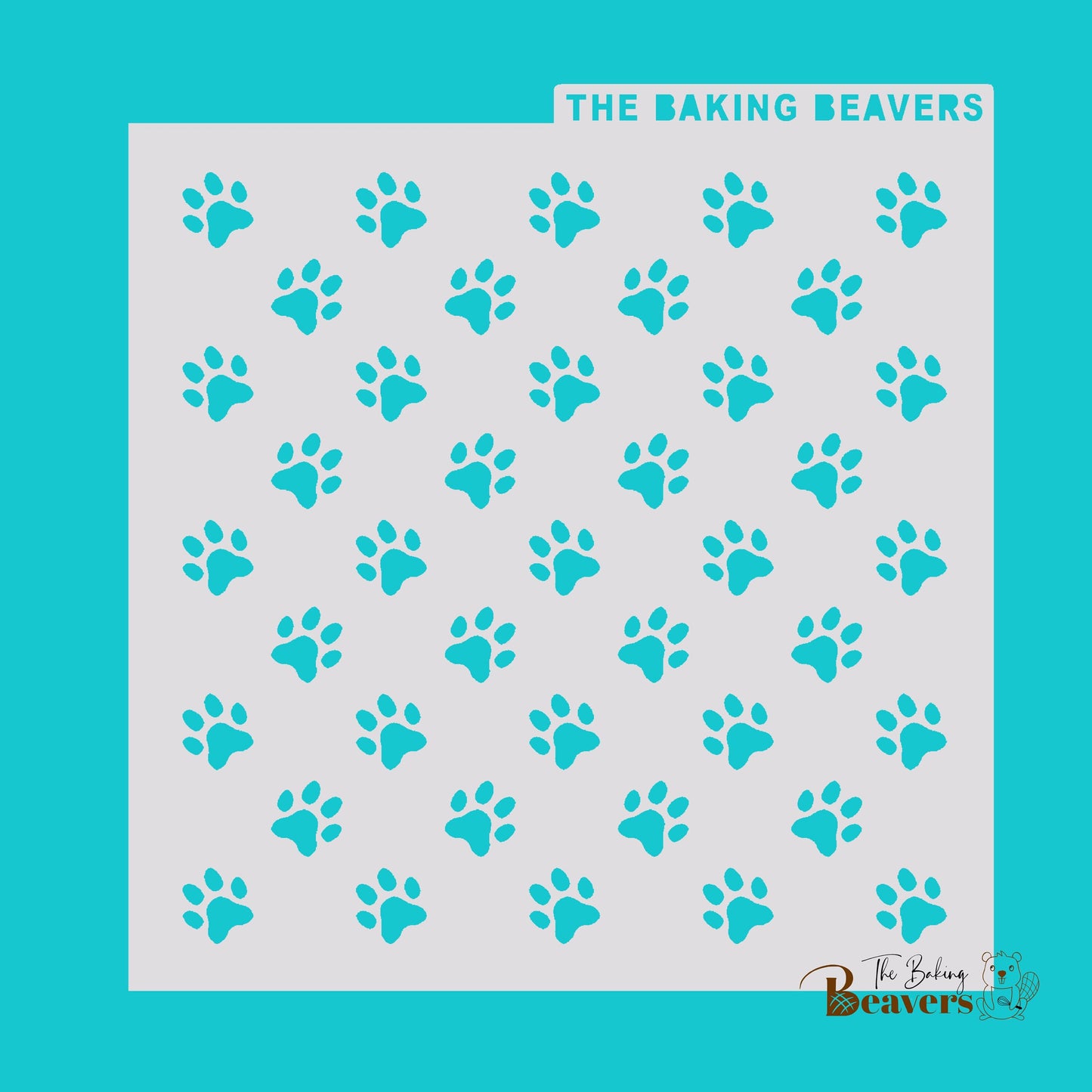 Paw Prints Stencil (medium and/or large)