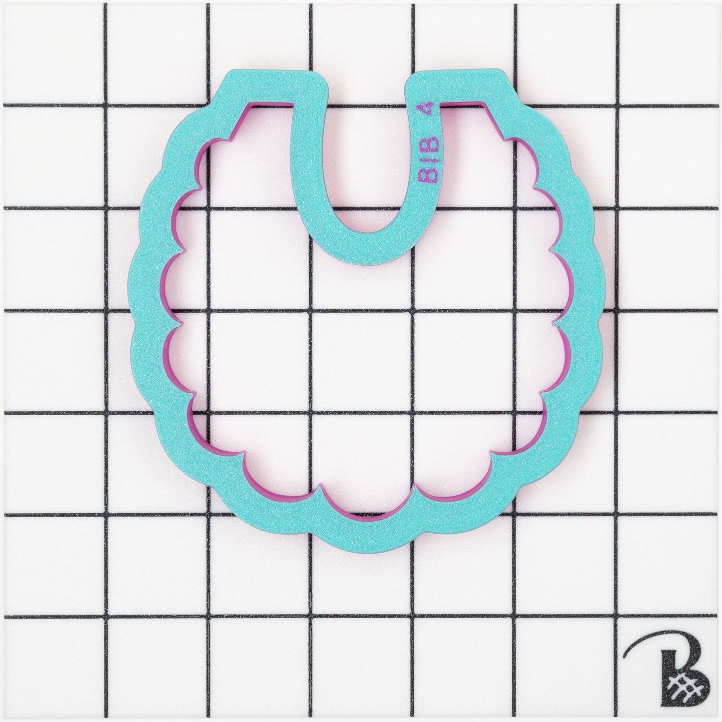 Ruffled Baby Bib Cookie Cutter