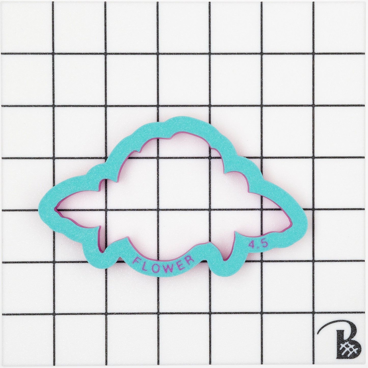 Flower Blossom with Leaves Cookie Cutter (recommend sizing UP)