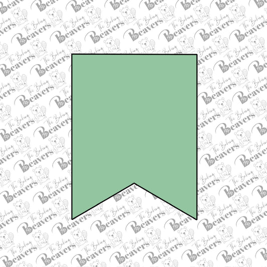 Single Flag Banner Cookie Cutter