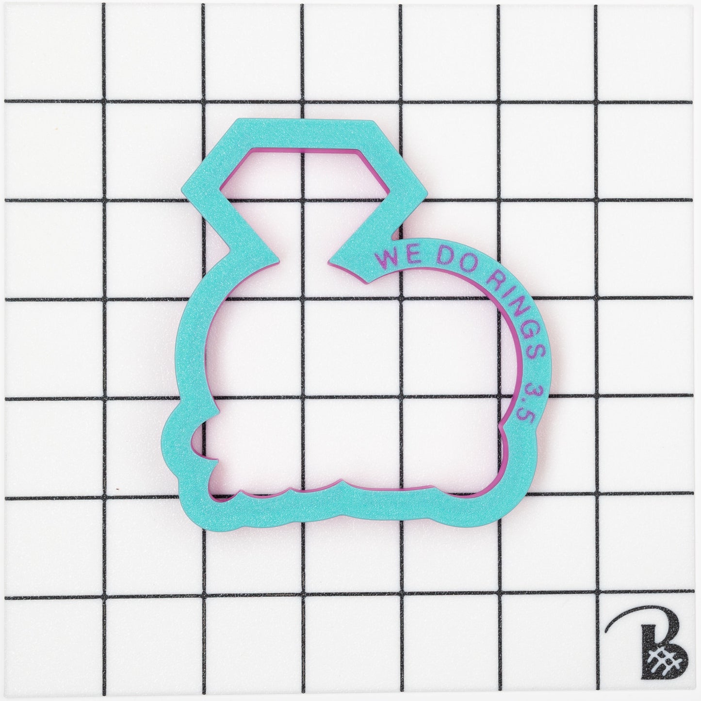 'We Do' Wedding Rings Cookie Cutter
