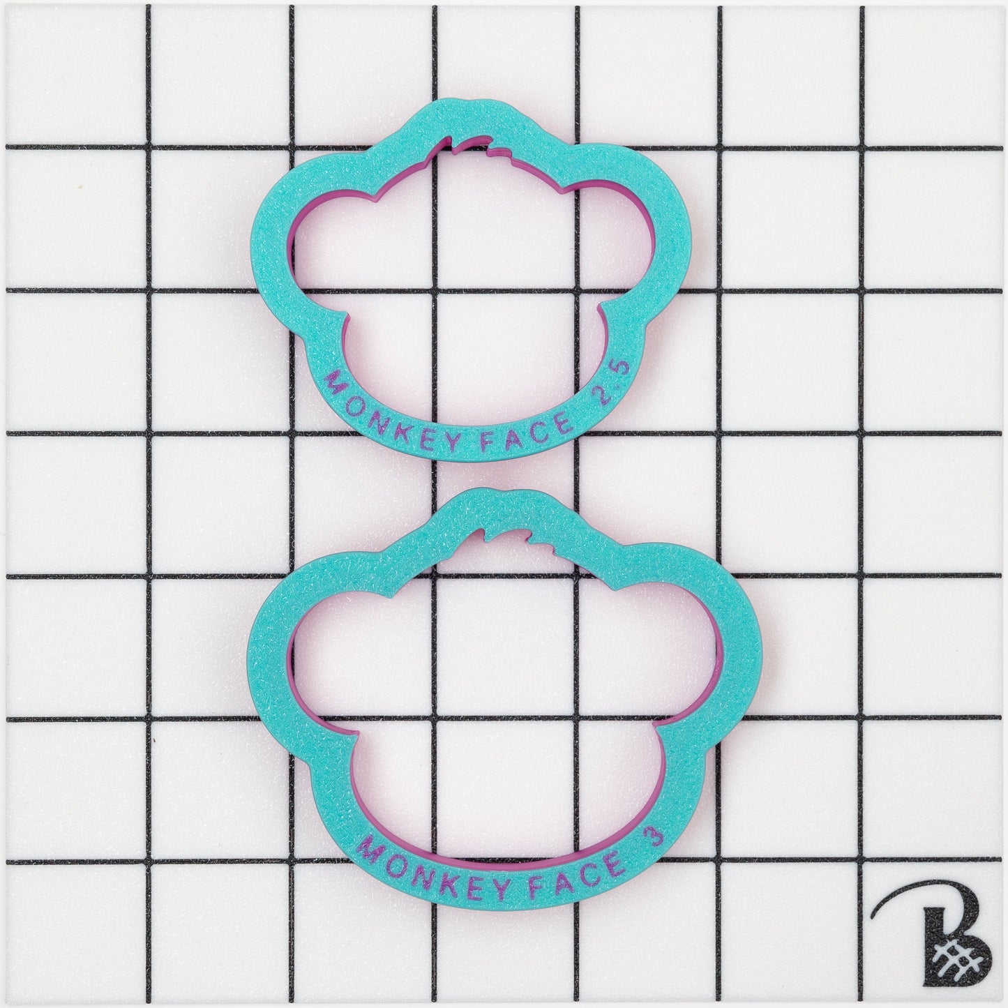 Monkey Face Cookie Cutter (recommend sizing up)
