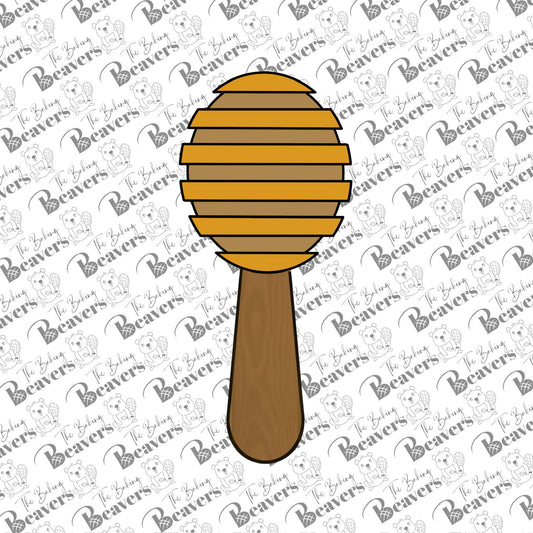 Wooden Honey Dipper Cookie Cutter (recommend sizing up)