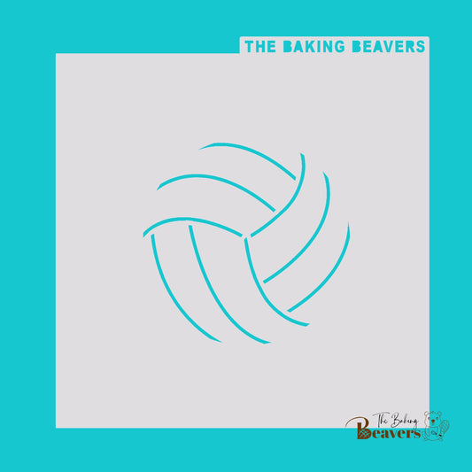 Volleyball Lines Stencil