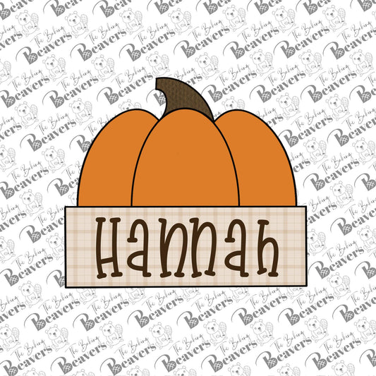 Pumpkin Plaque Cookie Cutter
