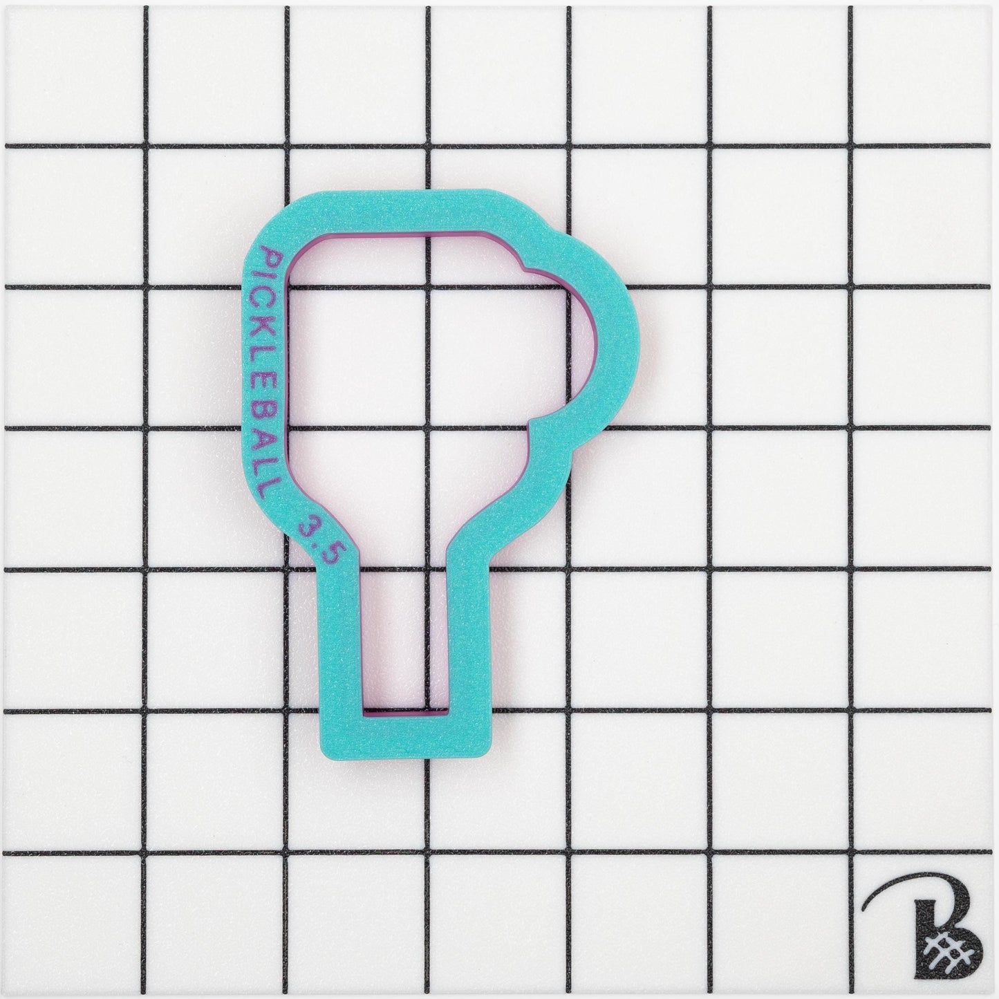 Pickle Ball Paddle and Ball Cookie Cutter (recommend sizing up)