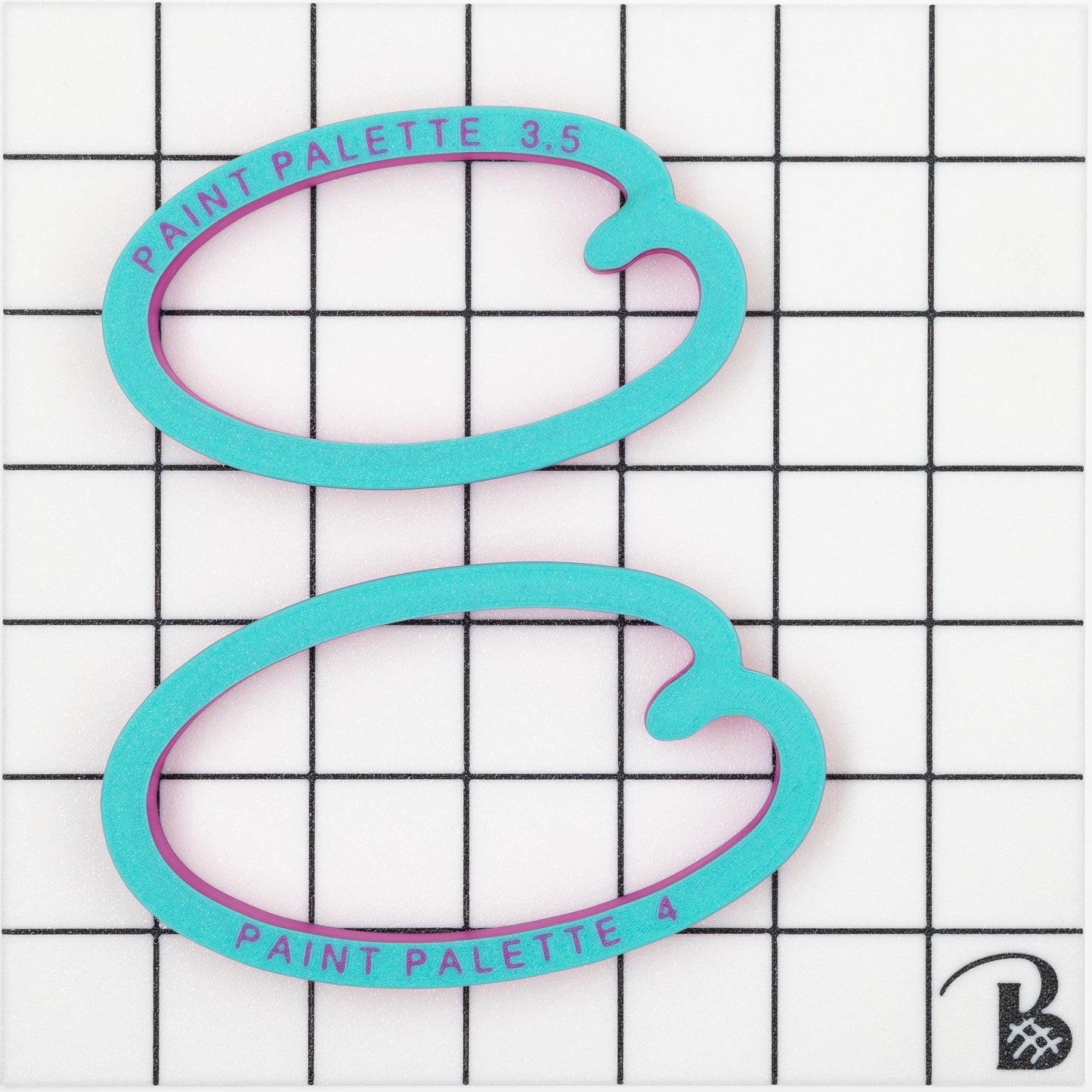 Paint Palette Cookie Cutter (recommend sizing up)