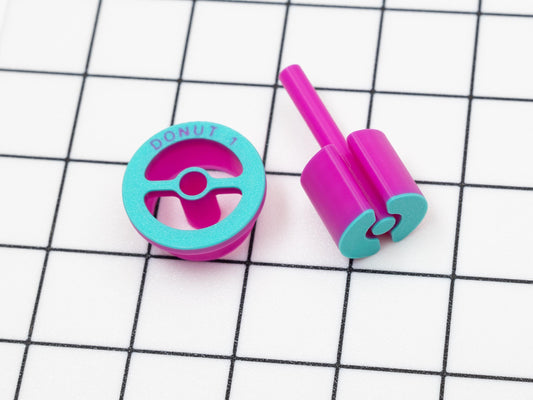 1" Micro Donut Cutter and Plunger (for Easy Removal)