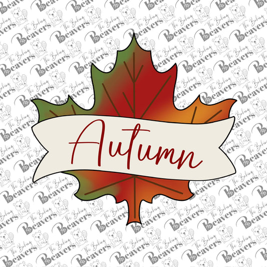 Maple Leaf + Banner Cookie Cutter