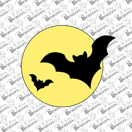 Full Moon with Bat Cookie Cutter