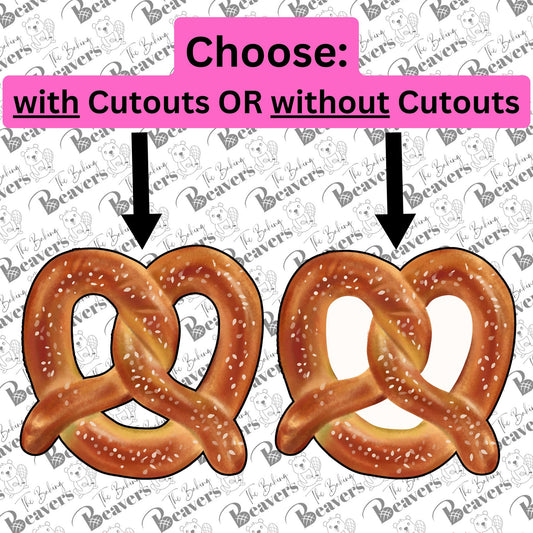 Pretzel (with or without center cut outs) Cookie Cutter