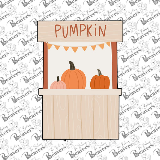 Pumpkin Stand Cookie Cutter