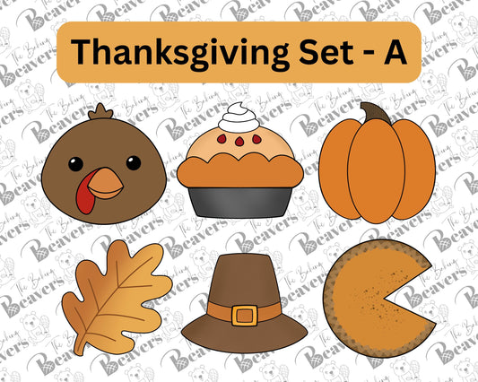 Thanksgiving Set (A) - (Set of 6) (updated)