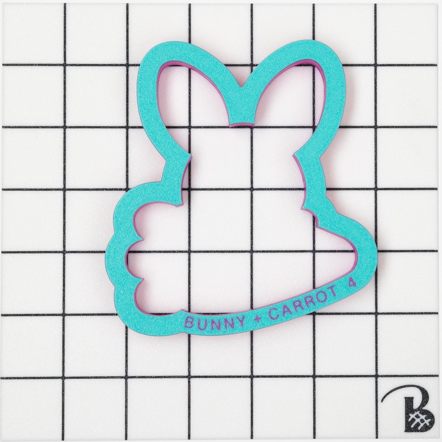 Easter Bunny with Carrot Plaque Cookie Cutter