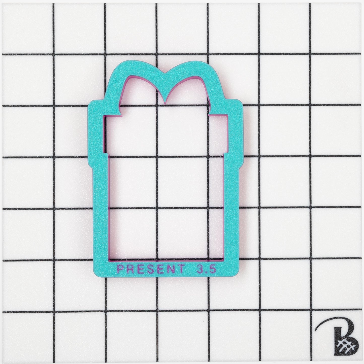 Tall Present Cookie Cutter | Christmas Present cookie cutter