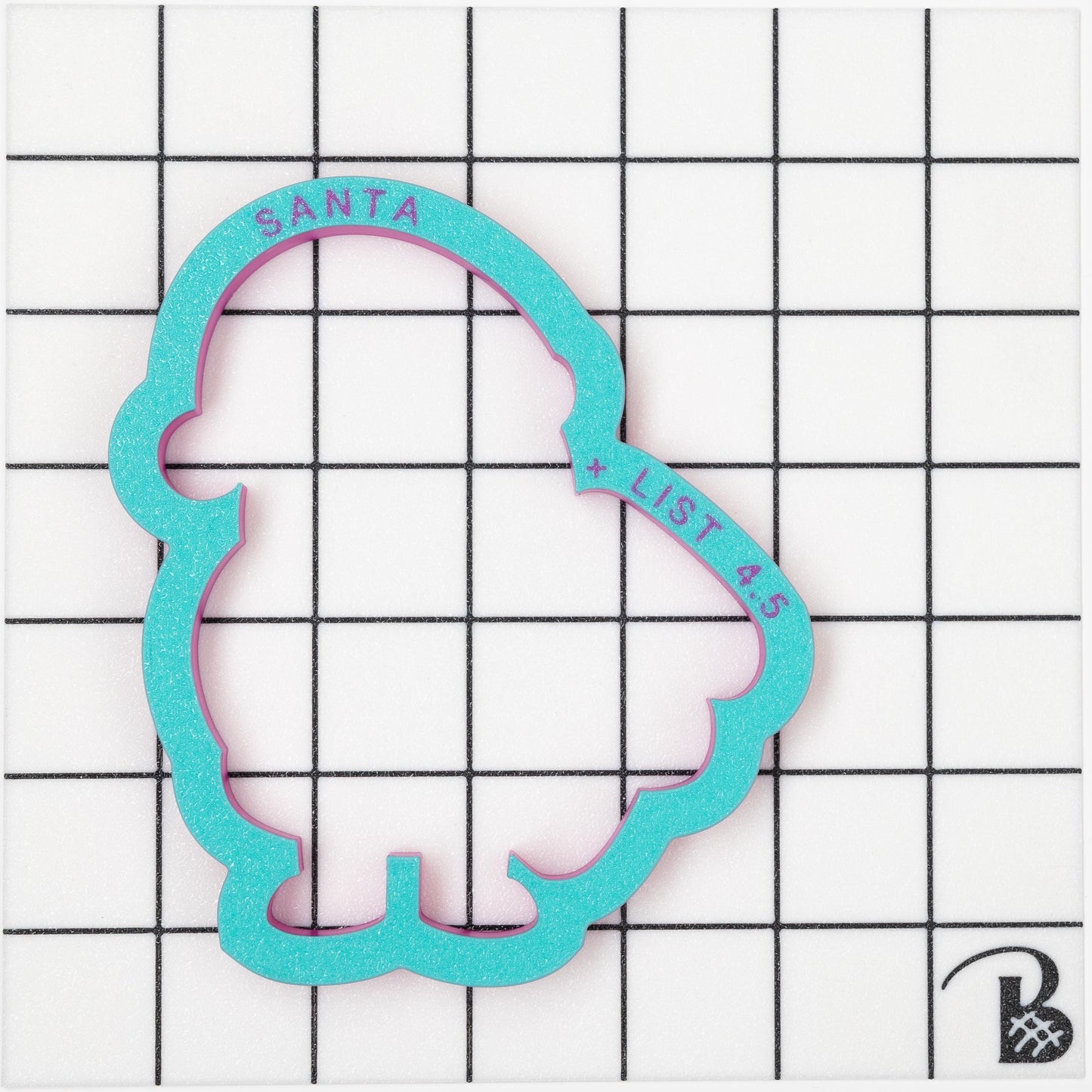 Santa (Full Body) with Nice List Cookie Cutter