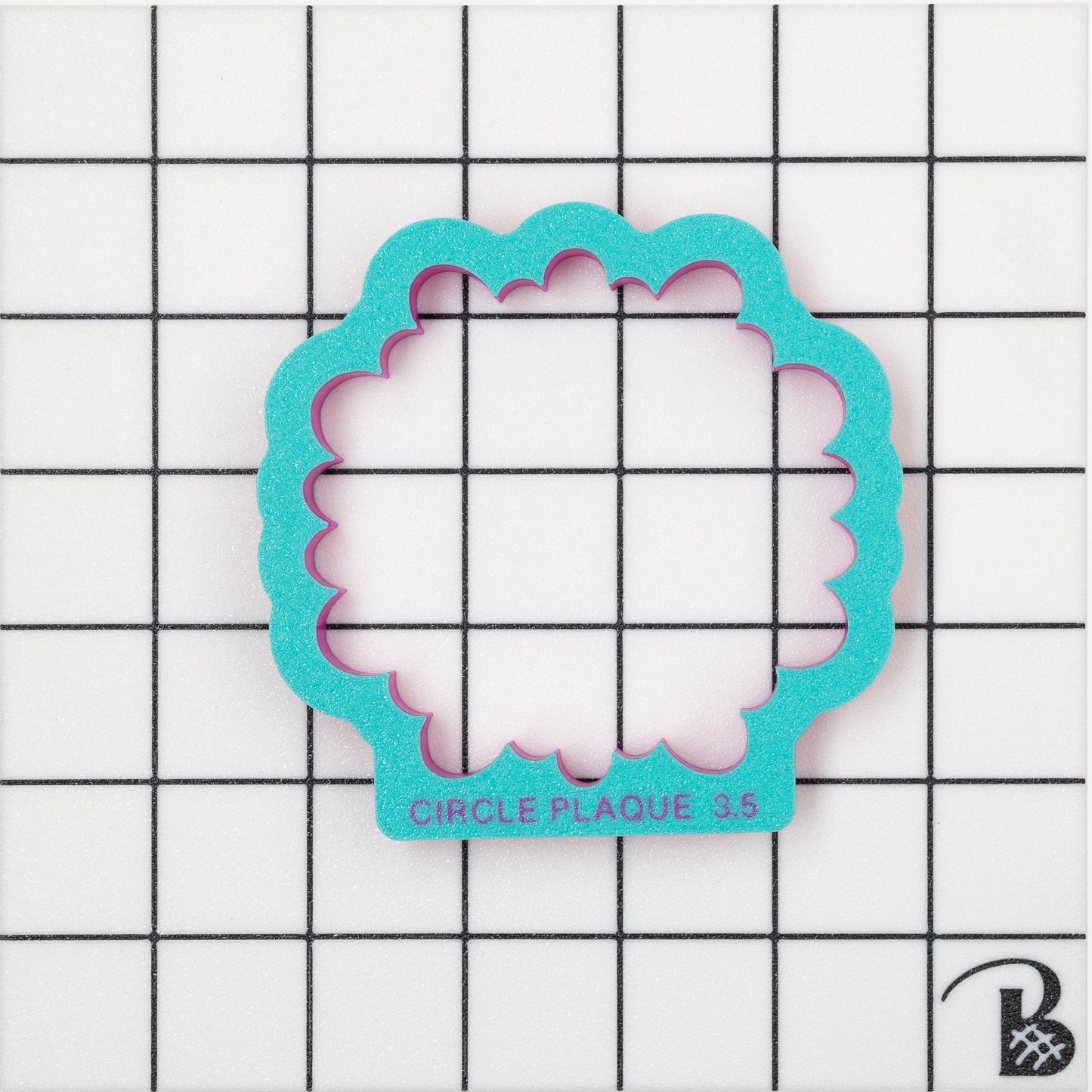 Monogram Circle Plaque Cookie Cutter