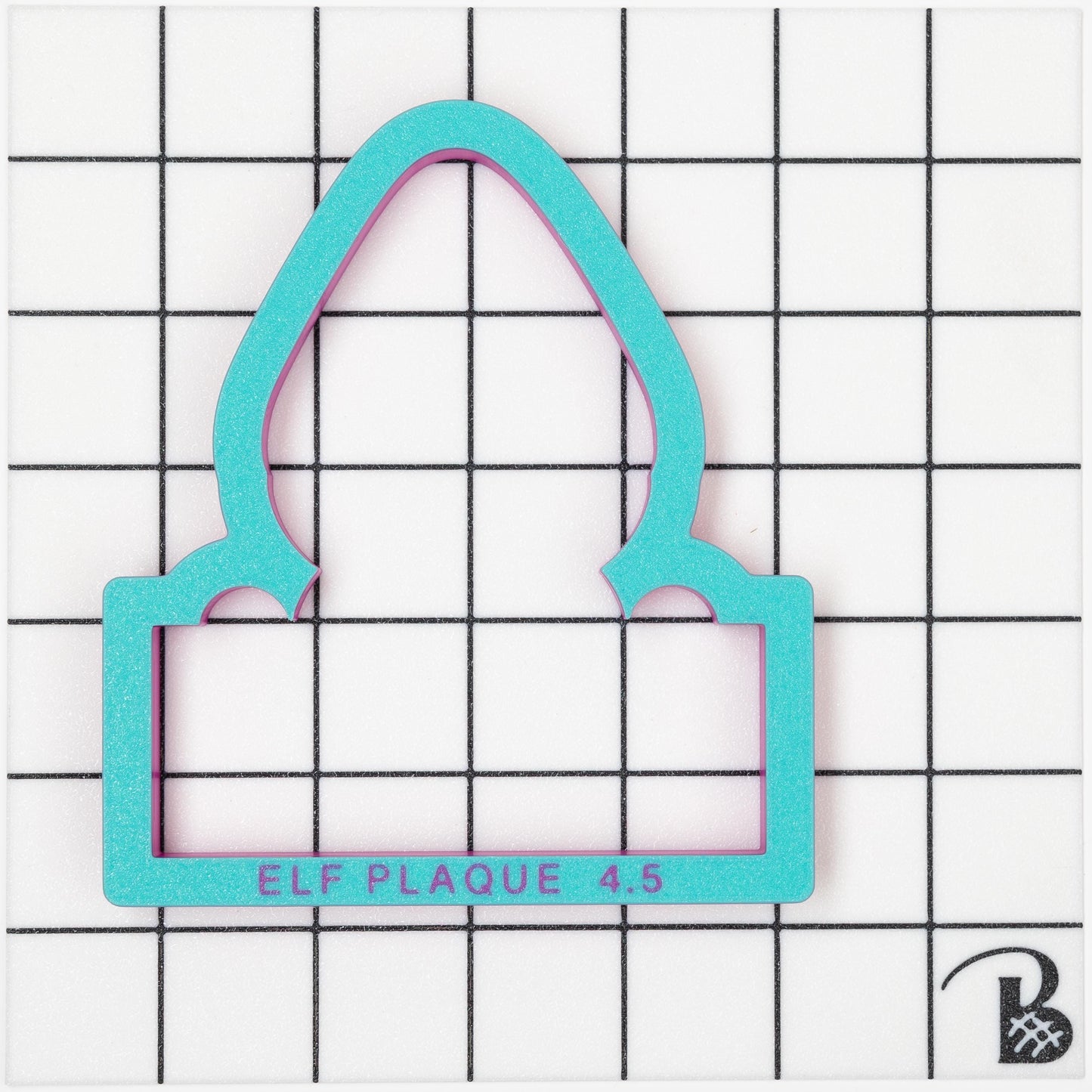 Elf Personalization Plaque Cookie Cutter
