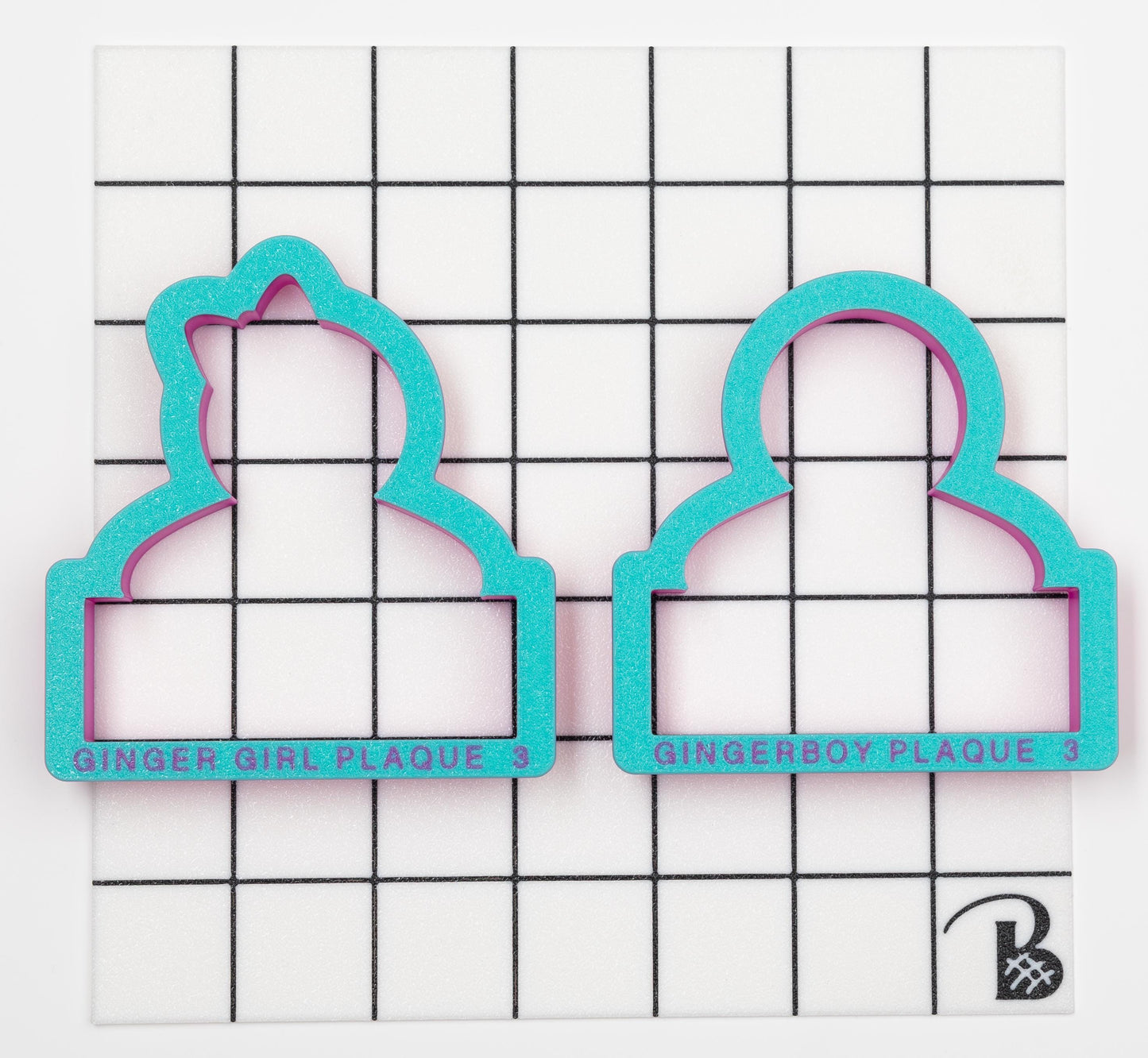 Gingerbread Man Couple (Set of 2) Name Plaque Cookie Cutter