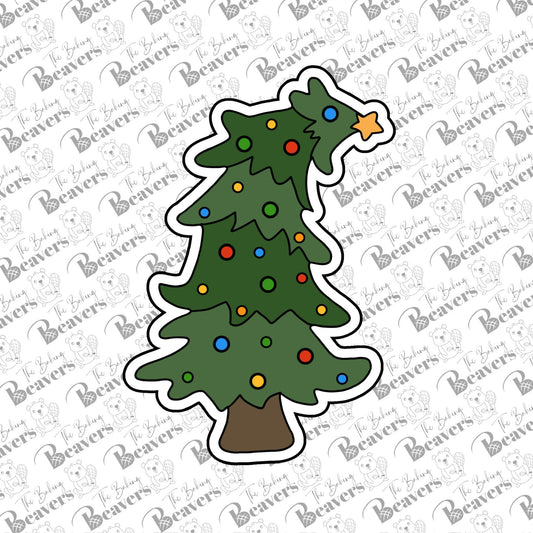 Bent/Tilted/Crooked Christmas Tree Cookie Cutter - UPDATED