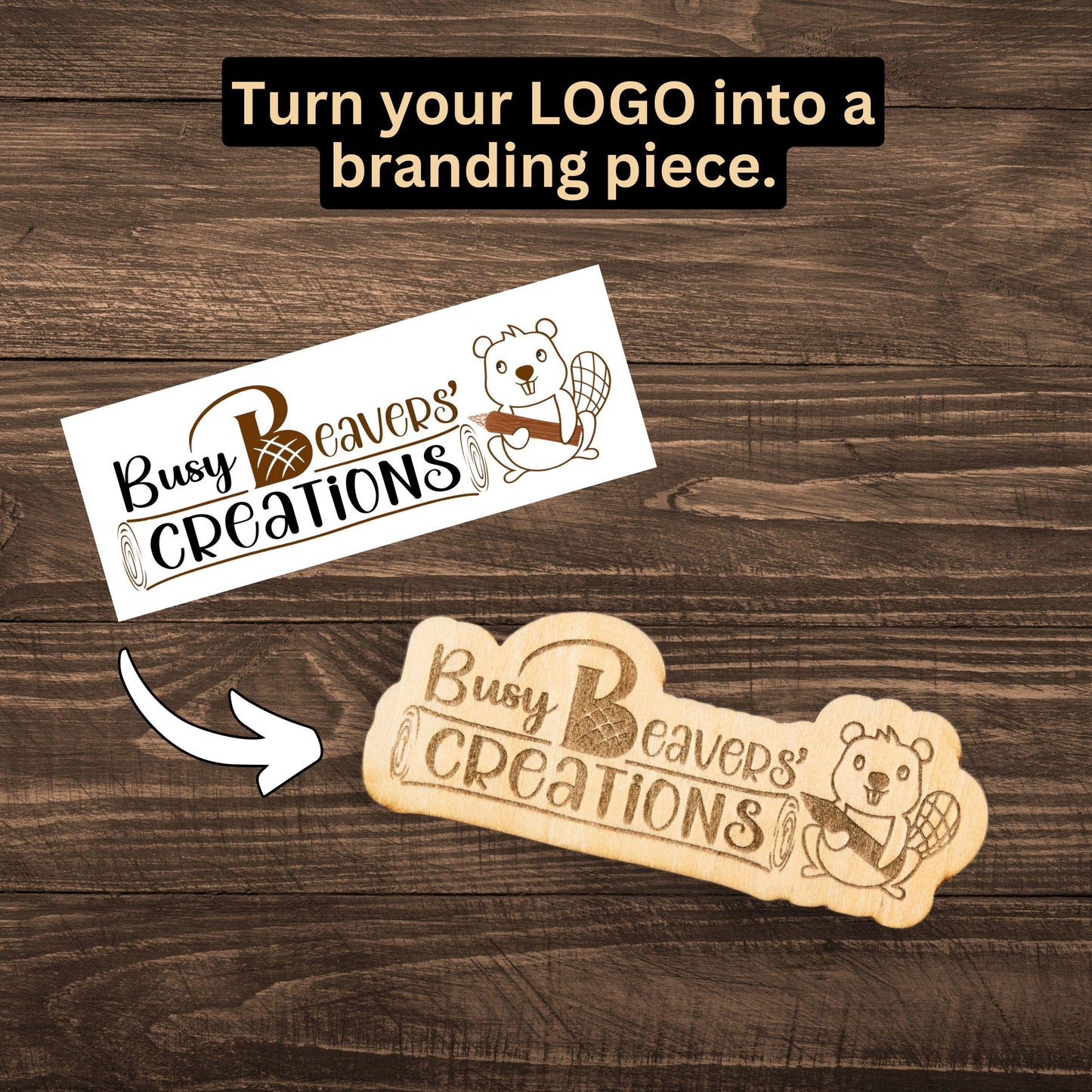 Custom LOGO Laser Engraved Wooden Plaque