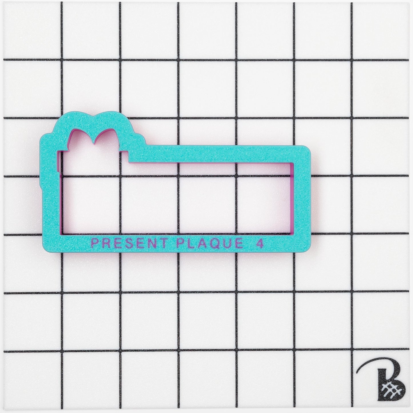 Present/Gift Name Plaque Cookie Cutter (recommend sizing up)