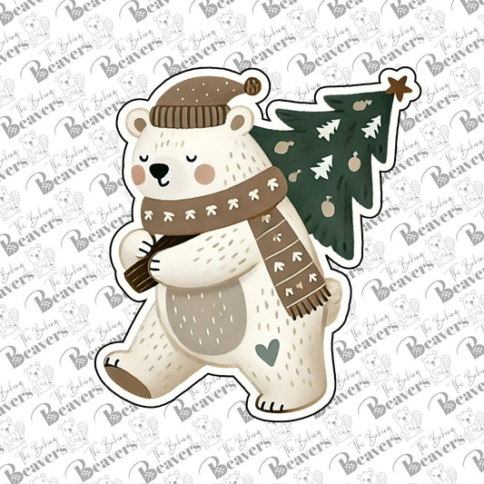 Christmas Polar Bear Cookie Cutter