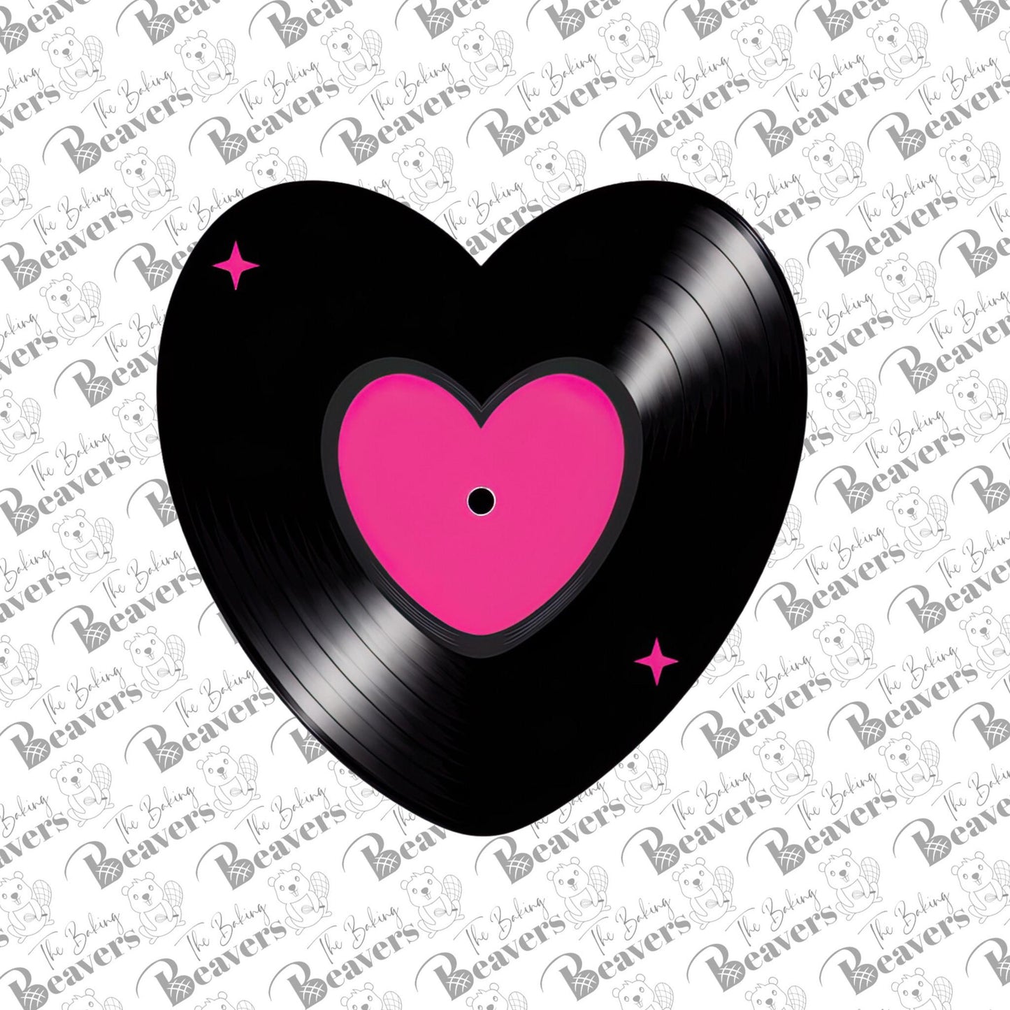 Heart Record Cookie Cutter