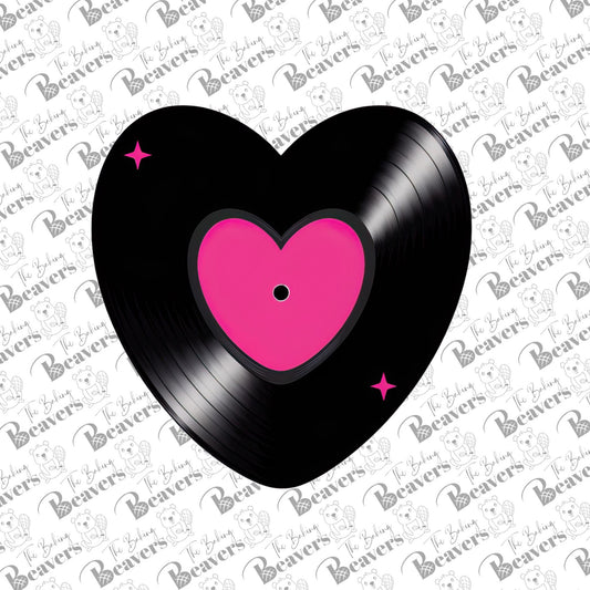 Heart Record Cookie Cutter