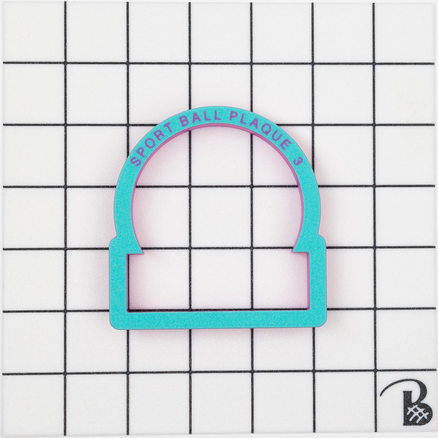 Personalized Sports Ball Plaque Cookie Cutter
