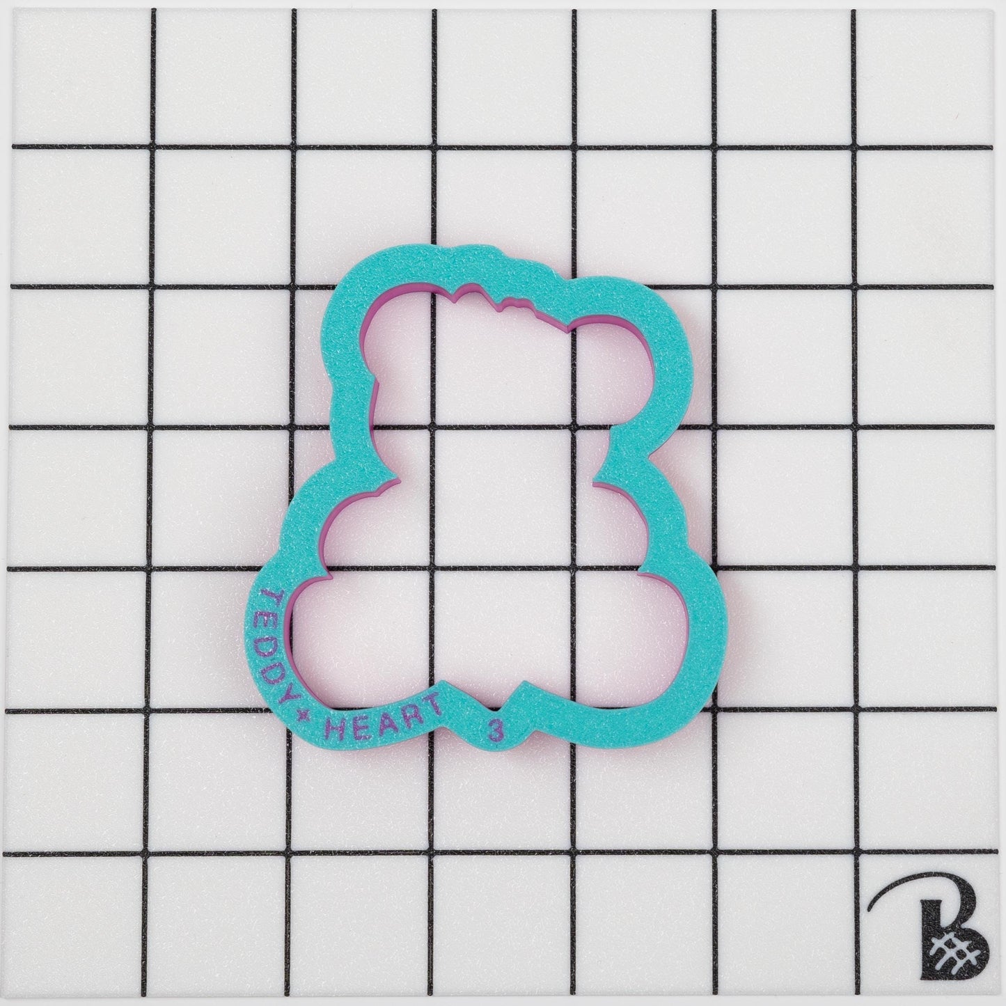 Love Teddy Bear with Heart Cookie Cutter