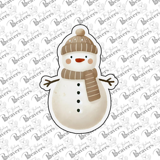 Antique Snowman with Arms Wide Cookie Cutter