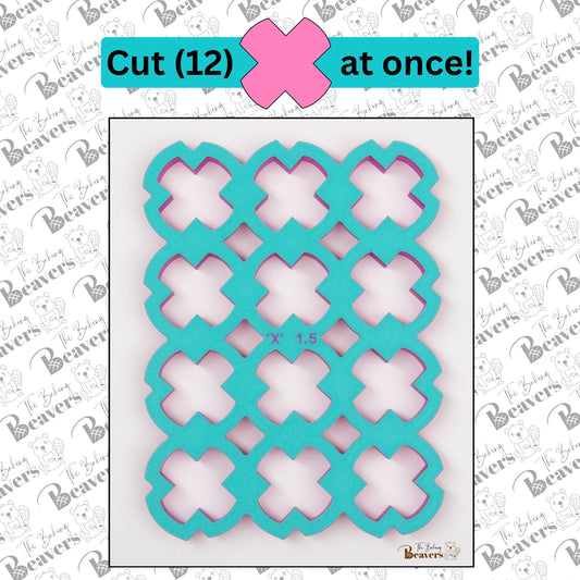 X Multi Cookie Cutter (Cuts 6 or 12 cookies at Once)